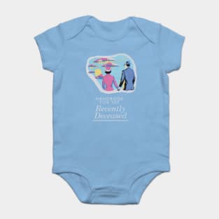 Handbook For The Recently Deceased - Dark Distressed Baby Bodysuit